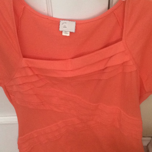 Anthropologie coral shirt - Picture 2 of 4